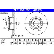 Bremsscheibe | 24.0118-0105.1
