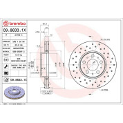 Bremsscheibe VA Xtra | VOLVO S60, S80, V70, XC70 97-10 | 09.8633.1X