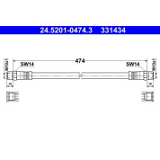 Bremsschlauch | 24.5201-0474.3