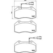 BREMBO Bremsklötze VA | ALFA 4C 13 | P 23 162