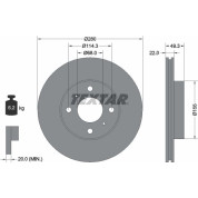 Bremsscheibe Nissan P. Primera | 92109300