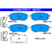 Bremsbelagsatz Subaru P. Legacy/Outback/Tribeca 2.0-3.6 03 | 13.0460-5797.2