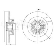 Bremsscheibe HA mit Radlager | RENAULT Megane,Scenic 03 | 800-804