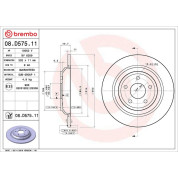 Bremsscheibe HA | FORD Focus,Kuga 10 | 08.D575.11
