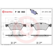 BREMBO Bremsklötze VA | MERCEDES E, M, G-Klasse 02-12 | P 50 063