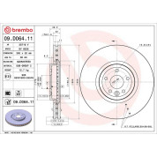 Bremsscheibe VA | JAGUAR XF 15 | 09.D064.11