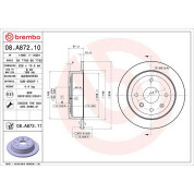 90 482 003 Bremsscheibe HA | CHEVROLET,DAEW Lacetti,Nubira 99 | 08.A872.11