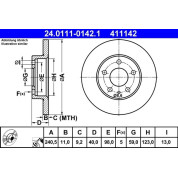 Bremsscheibe | 24.0111-0142.1