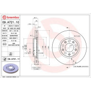 41 481 034 Bremsscheibe VA | ALFA Guilietta 10 | 09.A721.11