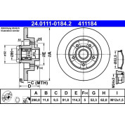 Bremsscheibe | 24.0111-0184.2
