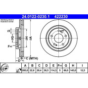 Bremsscheibe | 24.0122-0230.1