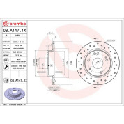 Bremsscheibe HA Xtra | HONDA Civic 05 | 08.A147.1X