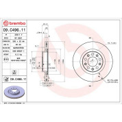 41 482 021 Bremsscheibe HA | ALFA Giulia 15 | 09.C496.11