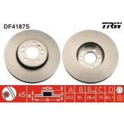 Bremsscheibe Bmw S. E53 X5 00 | DF4187S
