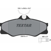 Bremsbelagsatz Vw P. T2 85-92 | 2097904