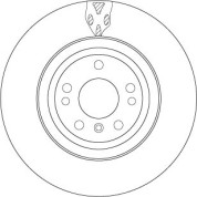 Bremsscheibe Db P. W166 2.2-3.5 11 | DF6833S