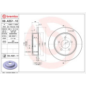 91 482 004 Bremsscheibe HA | CHRYSLER Voyager,JEEP Cherokee 95 | 08.A351.11