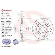 Bremsscheibe VA Xtra | CITROEN FIAT PEUGEOT 08 | 09.4939.1X
