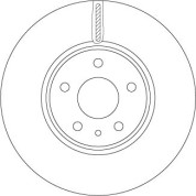 51 481 080 Bremsscheibe VA | FORD Mondeo 14 | DF6811