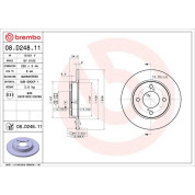 Bremsscheibe HA | SUZUKI Baleno 16 | 08.D248.11
