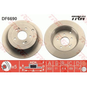 80 482 033 Bremsscheibe HA | HYUNDAI Santa Fe 06 | DF6690