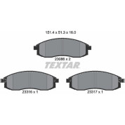 Bremsbelagsatz Mitsubishi P. L200 96-07 | 2308602