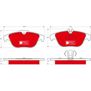 Bremsbelagsatz Db T. W204/X204 07- Dtec Cotec | GDB1738DTE