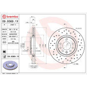Bremsscheibe VA Xtra | OPEL Astra, Corsa, Vectra, Zafira 05 | 09.9369.1X