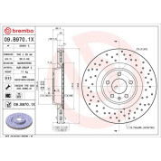 Bremsscheibe VA Brembo Xtra | AUDI A4,A5,A6,A7,Q5,PORSCHE 07 | 09.B970.1X