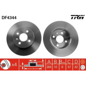 Bremsscheibe Opel T. Meriva | DF4344