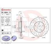 Bremsscheibe VA Xtra | TOYOTA Auris, Corolla 06 | 09.A864.1X