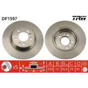 Bremsscheibe Bmw T. E38 94 | DF1597