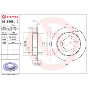 89 481 006 Bremsscheibe VA | SUZUKI Jimny,Samurai,Vitara 88 | 08.5266.10