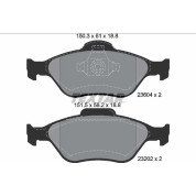 Bremsbelagsatz Ford P. Fusion 02 | 2360406
