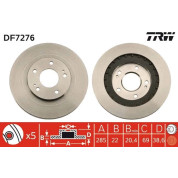 84 481 058 Bremsscheibe VA | MITSUBISHI Pajero Pinin 99 | DF7276