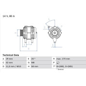 Lichtmaschine | TOYOTA,CITROEN,PEUGEOT | 0 986 081 000