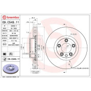 Bremsscheibe VA | PORSCHE Cayenne VW Touareg 10 | 09.C549.11
