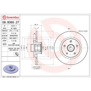 Bremsscheibe HA mit Radlager | MERCEDES Citan RENAULT Kangoo 08 | 08.B395.27
