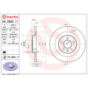 Bremsscheibe HA | VOLVO | 08.D883.11
