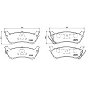 BREMBO Bremsklötze HA | MERCEDES M-Klasse 98-05 | P 50 040