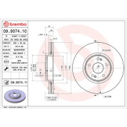 72 481 037 Bremsscheibe VA | RENAULT Laguna 01 | 09.9074.11