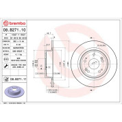 86 482 034 Bremsscheibe HA | HONDA Accord 08 | 08.B271.11