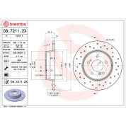 Bremsscheibe HA Xtra | MERC W203,W210,R230,R171 96 | 08.7211.2X