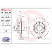 12 481 015 Bremsscheibe VA | AUDI 80,Coupe 90 | 09.7821.10