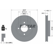 Bremsscheibe Hyundai P.Lantra 98-/Sonata 98-/Coupe 96 | 92130800