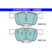 Bremsbelagsatz Bmw S. 1/3/4 10- Keramik | 13.0470-3866.2