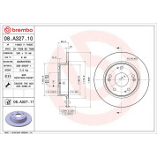 86 482 016 Bremsscheibe HA | HONDA Accord 03 | 08.A327.11