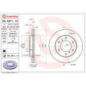 84 481 056 Bremsscheibe VA | MITSUBISHI Pajero 07 | 09.A911.11