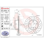 Bremsscheibe VA Xtra | BMW E81,E90 04 | 09.9752.1X