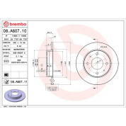 84 482 017 Bremsscheibe HA | MITSUBISHI Colt,SMART Forfour 04 | 08.A607.11